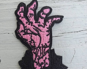 Zombie Hand Iron On Patch