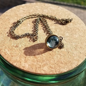 Double Sided 3D Moon Necklace