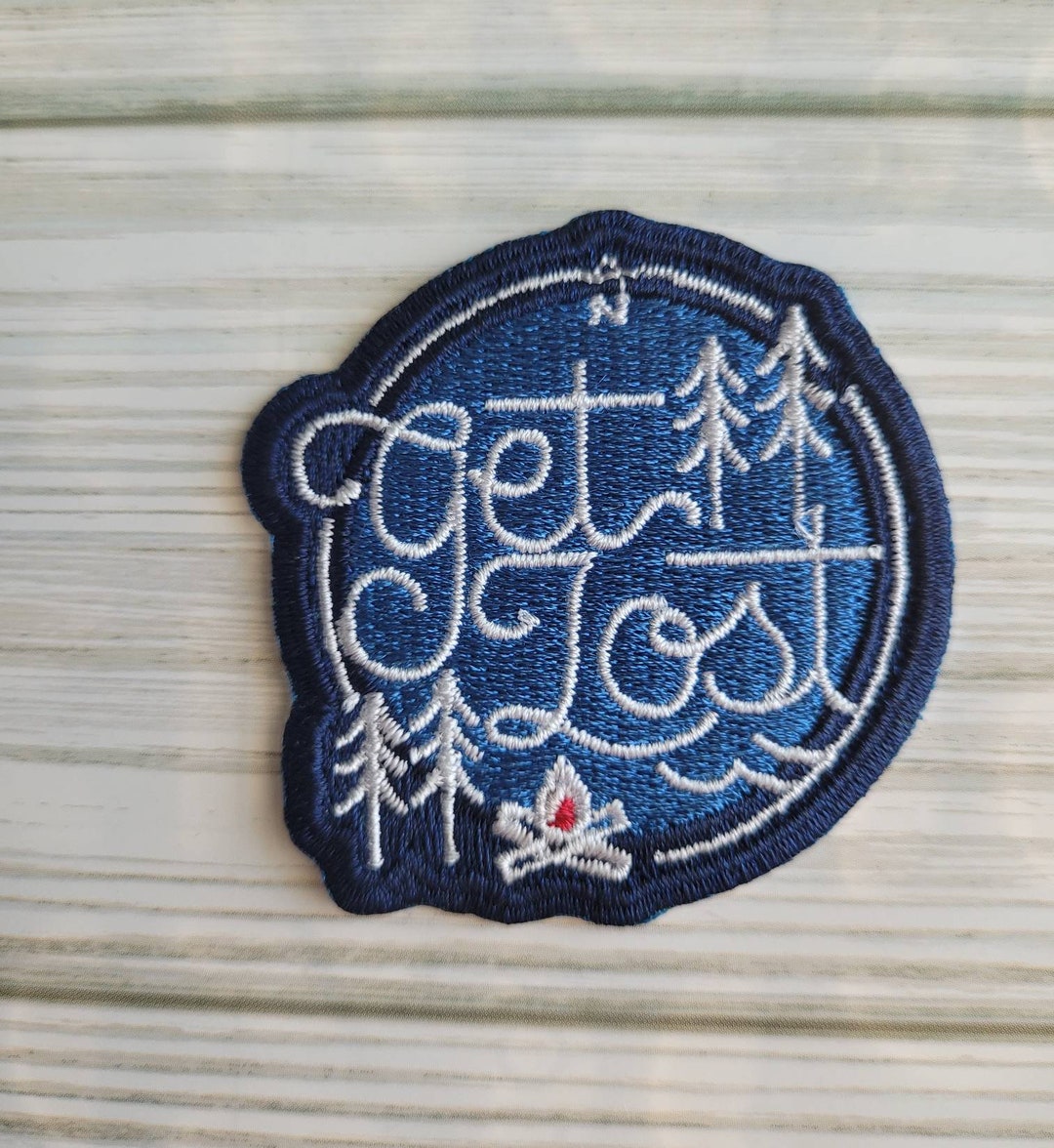 Get Lost Nature Iron on Patch Etsy