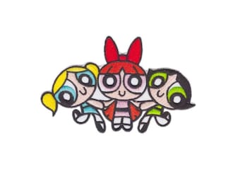 Opstrijkpatch Power Puff Girls