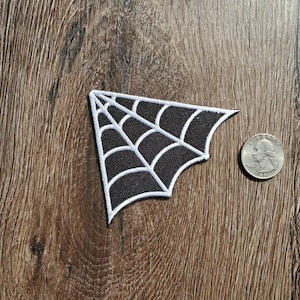 Spider Web Iron On Patch