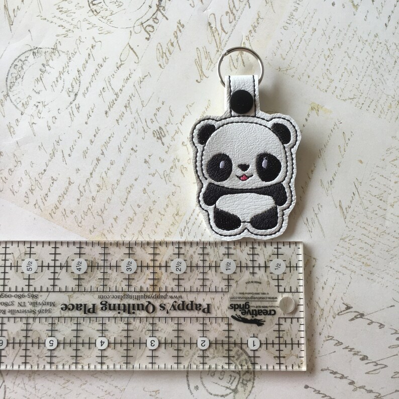 Key Cover Panda Bear Embroidery Key Cover Panda Bear Embroidery