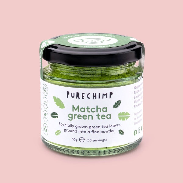 Matcha Green Tea Powder - 50g (1.75oz) Glass Jar - Ceremonial Grade From Japan