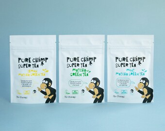 Regular/Mint/Lemon Matcha Green Tea Powder by PureChimp - 20g Pouch