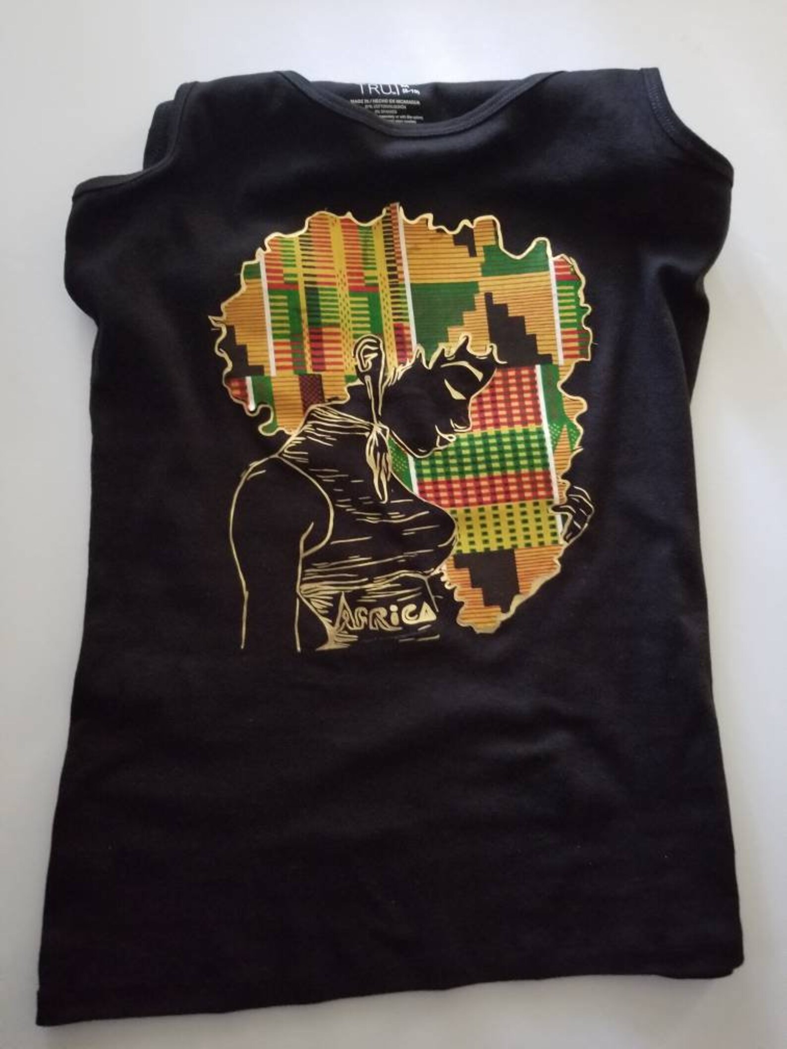 African Black Queen Print T-Shirt