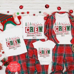 Camiseta navideña personalizada para el equipo, camiseta a juego para toda la familia.