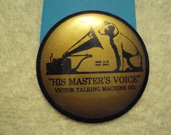 RCA His Master Voice Sign Large 24in Vintage Style Victor Nipper