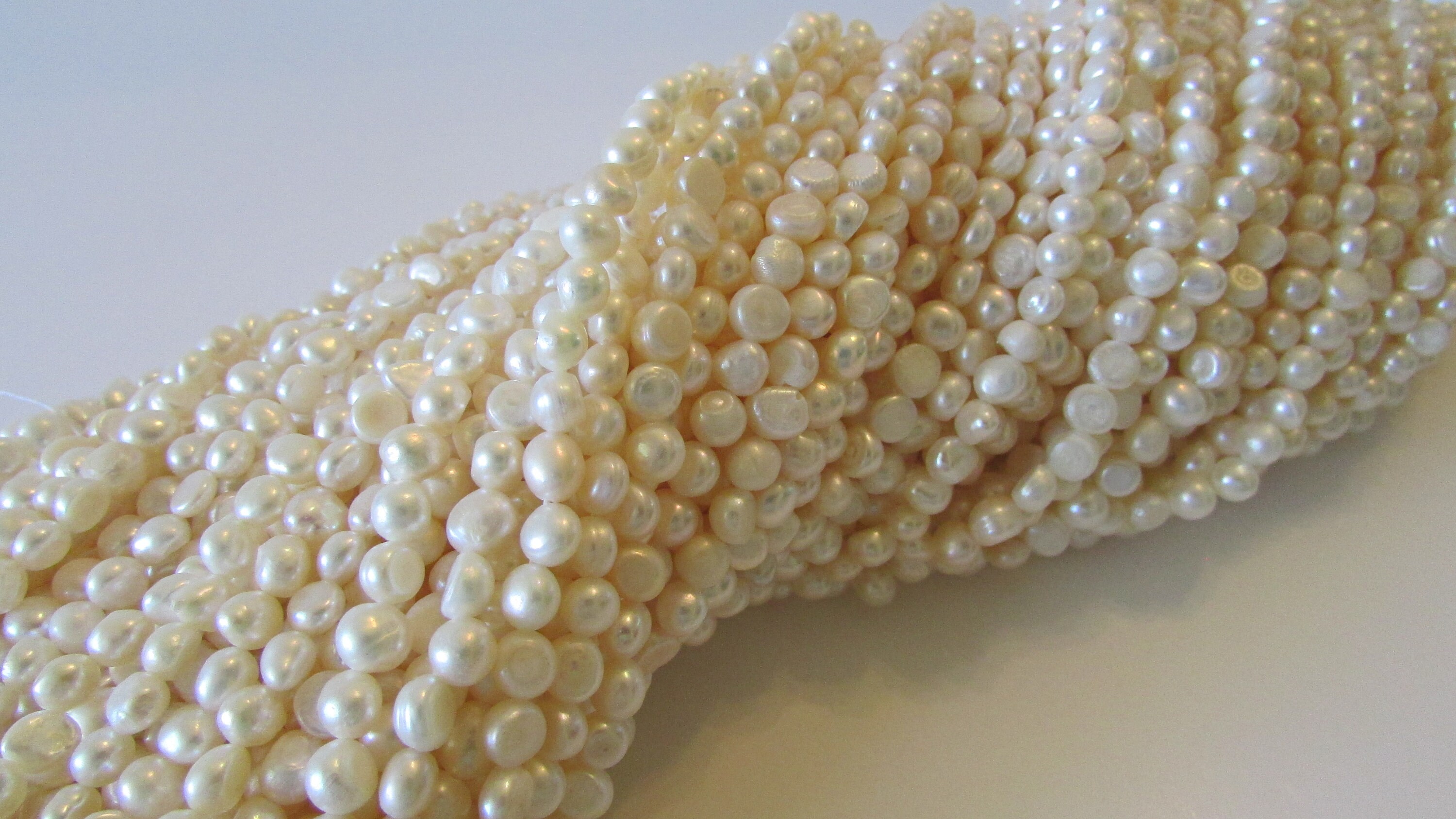 45mm White Pearl Strands Pearl Strands White Pearl Etsy