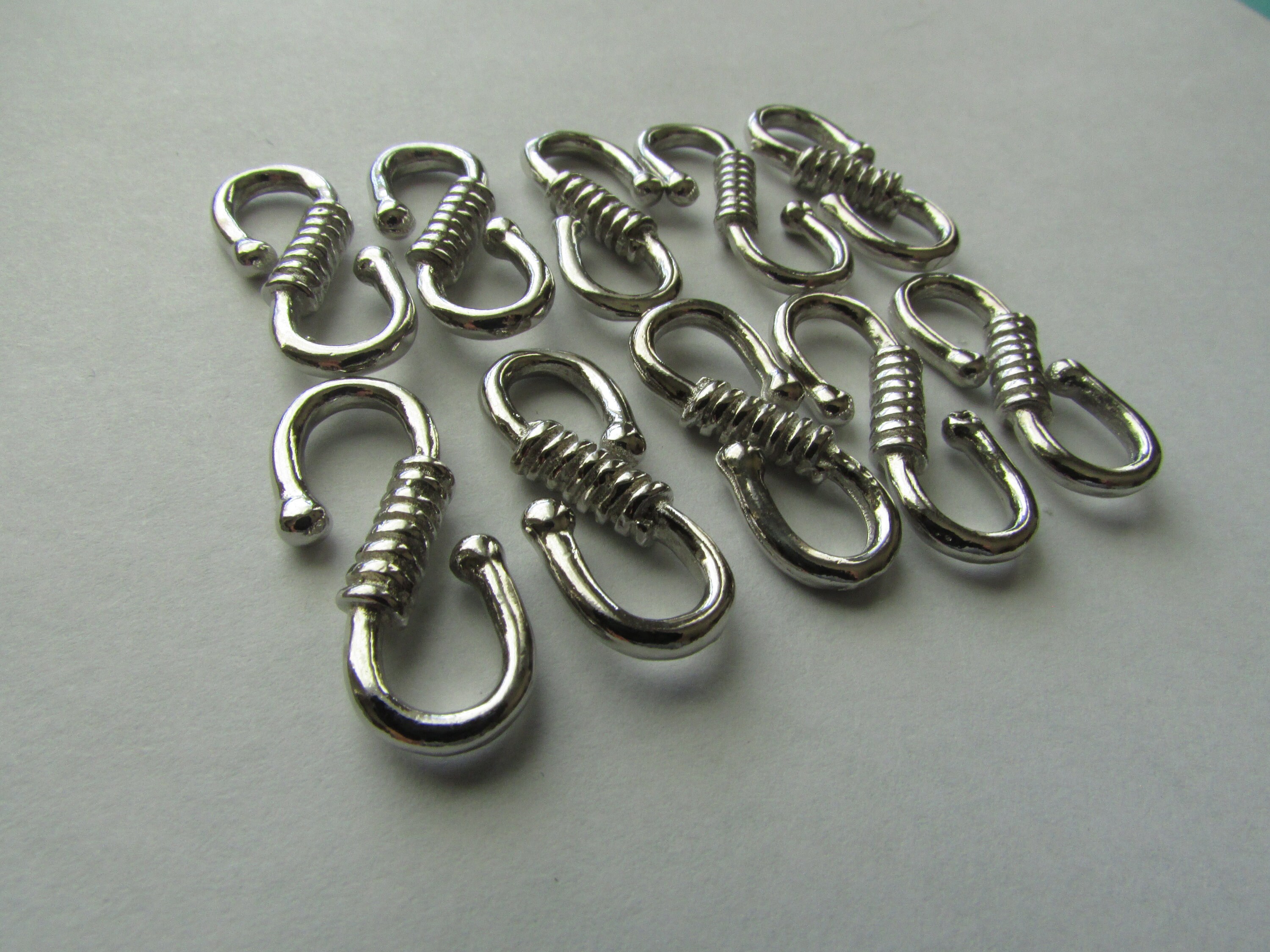 20 Pcs Platinum S Shape Clasp S Platinum Clasp Clasps S Etsy Canada