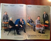 Vintage July 1961 Playboy Magazine with Feature on Mid Century Modern Designers