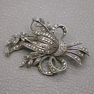 JOLIE ANCIENNE BROCHE ARGENT Poinçons ORIGINE A DETERMINER BIJOU Ancien Bijoux Imgx1200 2122