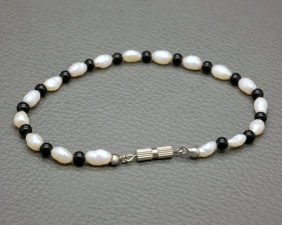 Baroque Pearl Bracelet, natural freshwater pearl … - image 5