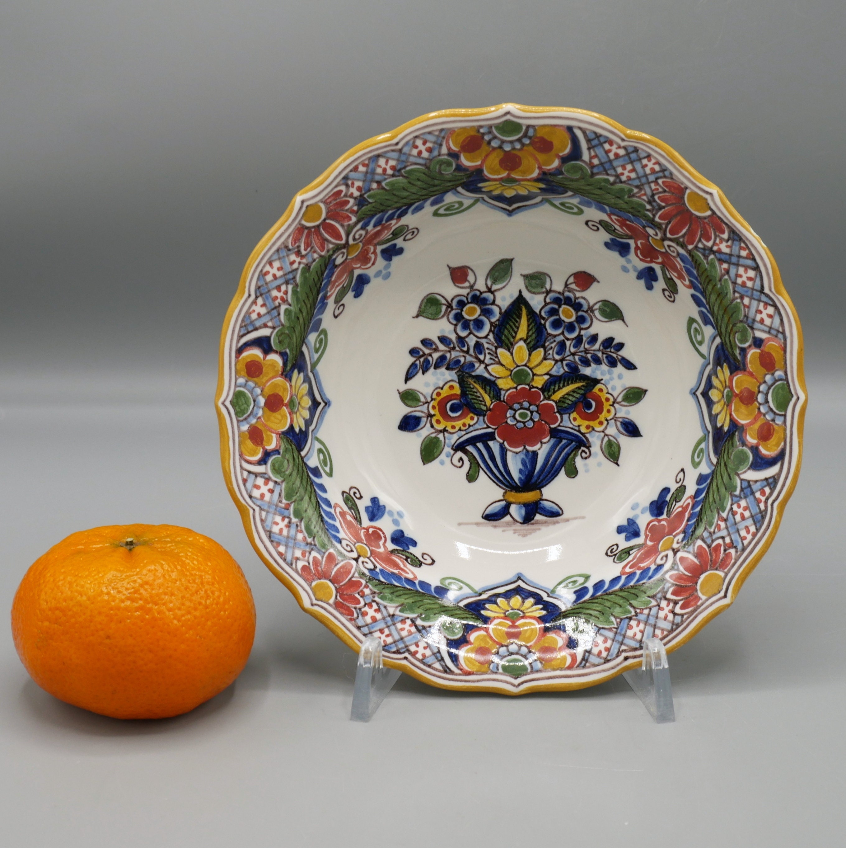 Dutch Makkum Small Serving Bowl D15cm - Royal Tichelaar Polychrome