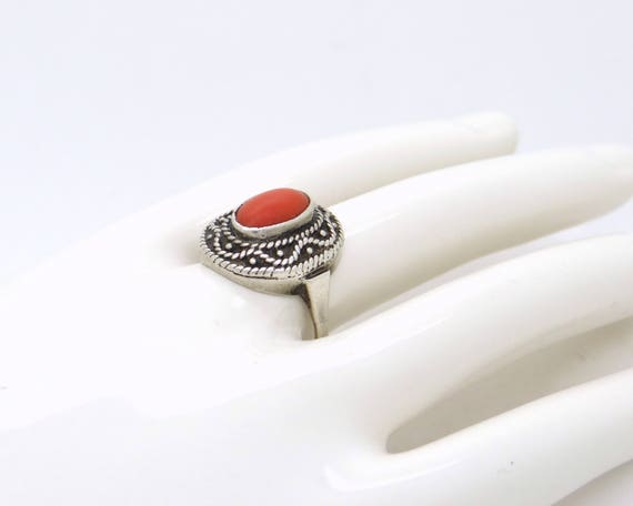 Genuine coral hotsell ring