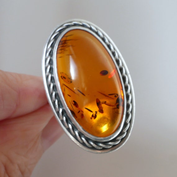 X Large Stone Sterling Silver Amber Bracelets X Large Stone Sterling Silver Amber Bracelets