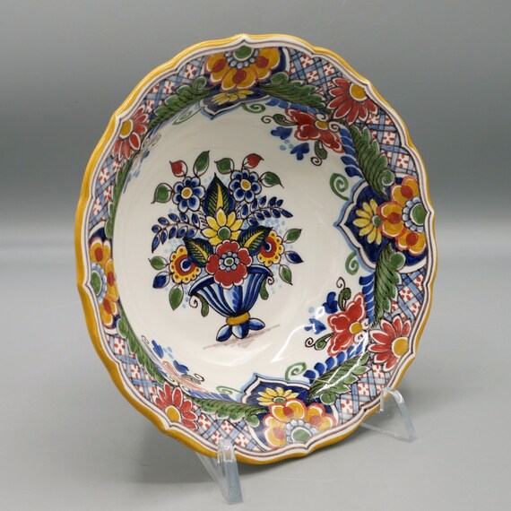 Dutch Makkum Small Serving Bowl D15cm - Royal Tichelaar Polychrome