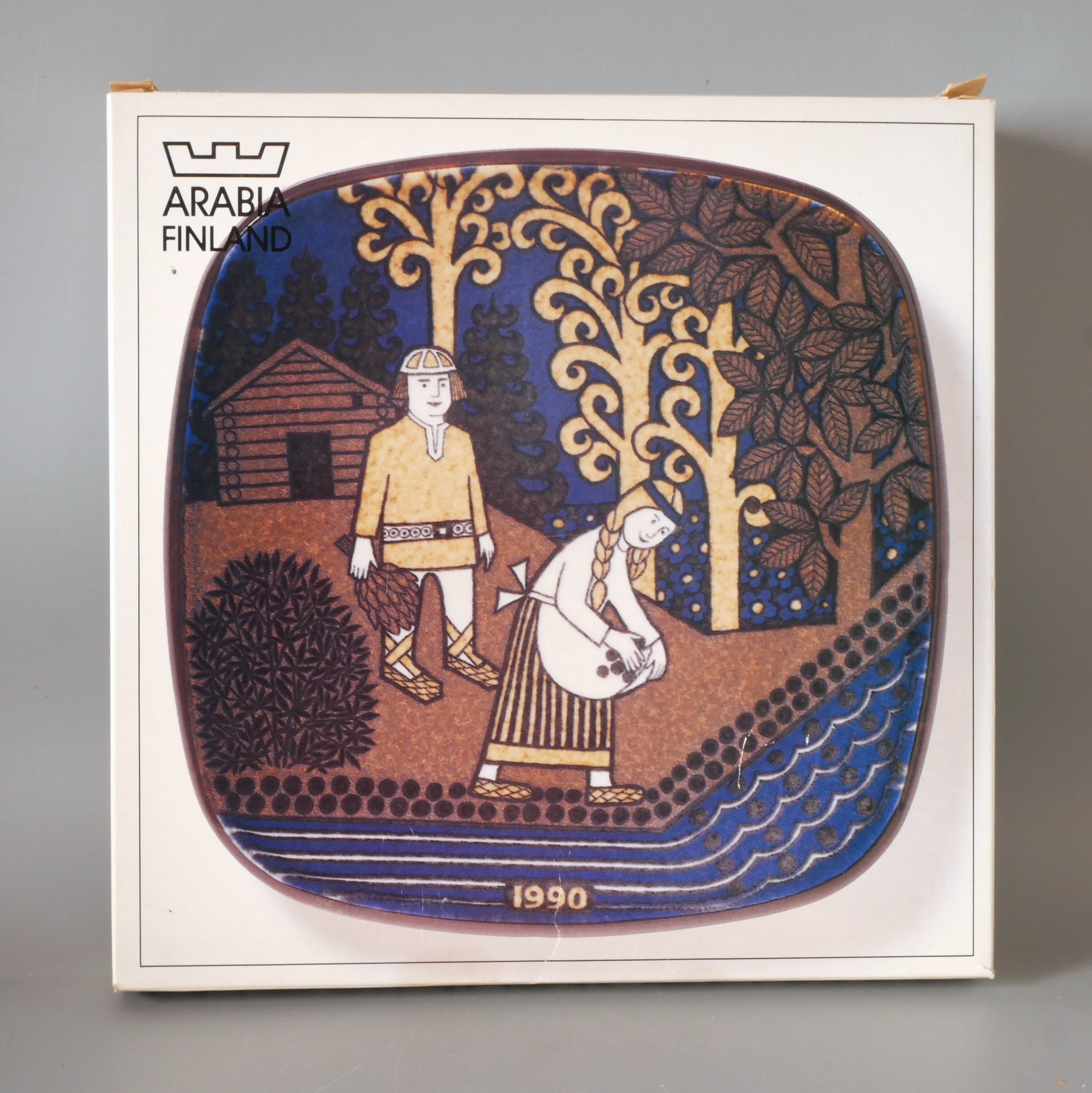 Kalevala Arabia Finland 1990 Collector Plate by Raija Uosikkinen