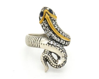 Sakele - 925 Sterling Zilveren ring brede band vlecht