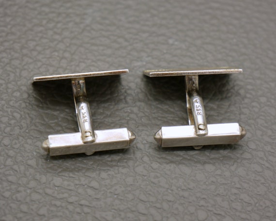 Boutons De Manchette Argent - Plusieurs Poinçons Dont 835 - Occasion - Style Vintage
