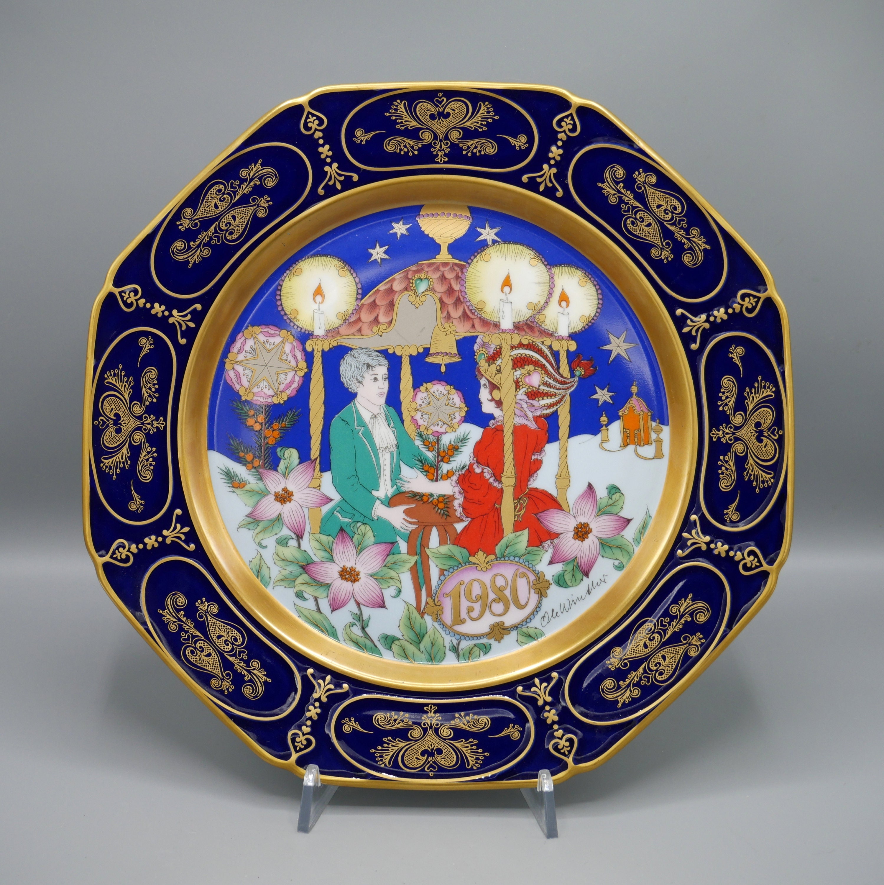 ビンテージ　フッチェンロイター　　　レオナール　ドイツ　磁器ベース ビンテージ フッチェンロイター レオナール ドイツ 磁器ベース