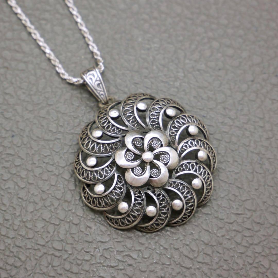アクセサリー Hopicrafts vintage silver pendant Sterling Silver Native American Hopi Overlay Kokopelli