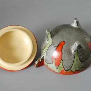 De Hoop Arnhem Small Lidded Bowl H8cm, 1930's Dutch Heritage Art Deco