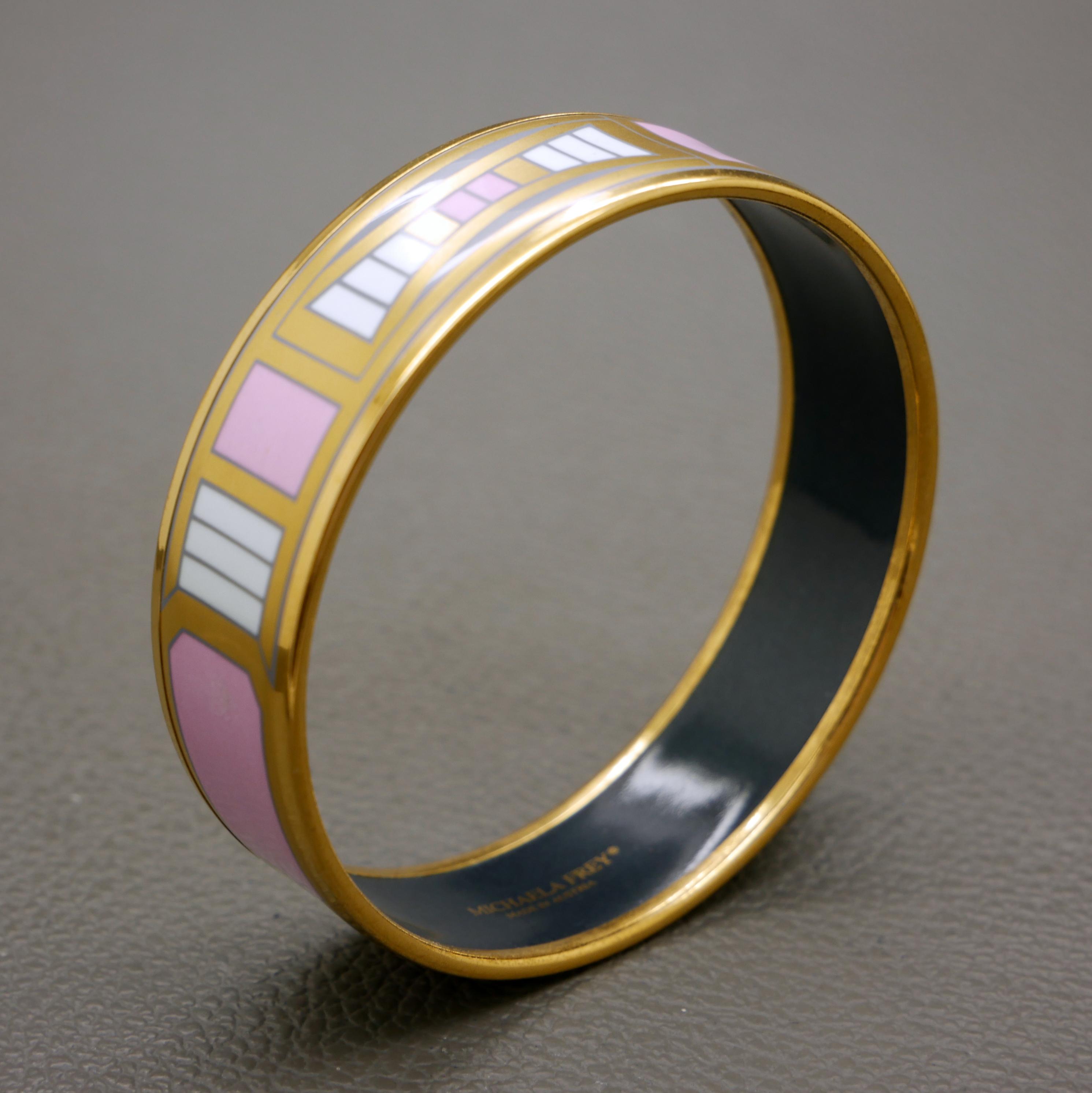 MICHAELA FREY WIEN エナメルバングル ヴィンテージ ミカエラ・フレイ エナメルバングル：24カラットゴールド