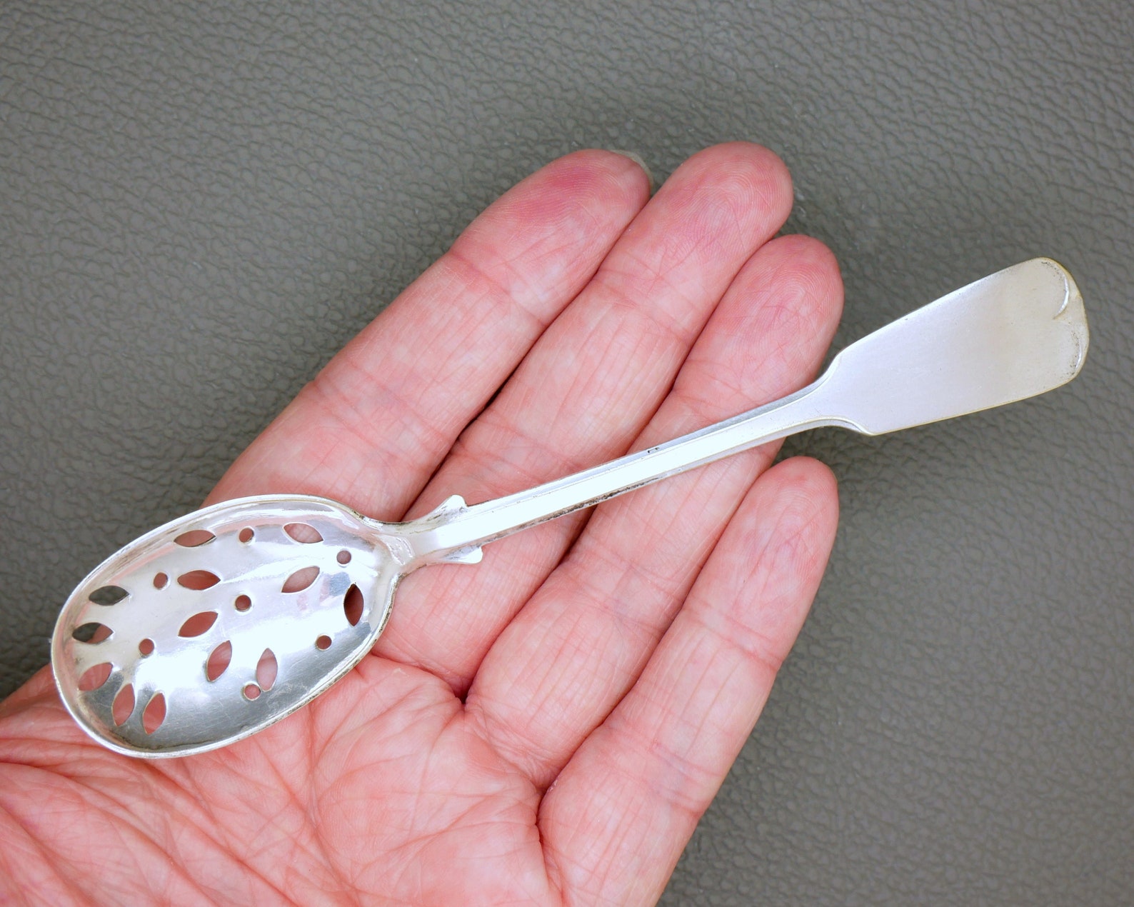 Antique Dutch Berry Spoon Capers Spoon Serving Spoon Art Etsy