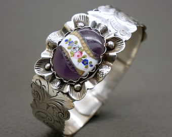 Vintage 835 Silver Panel Bracelet by Herbert Hooijkaas