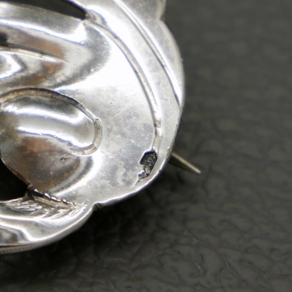 Georg Jensen Broche fleurie en argent sterling C.1940 No 65 - En vente sur 1stDi