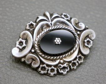 アクセサリー vintage silver925 onyx brooch il_340x270.6372731394_j2o2.jpg