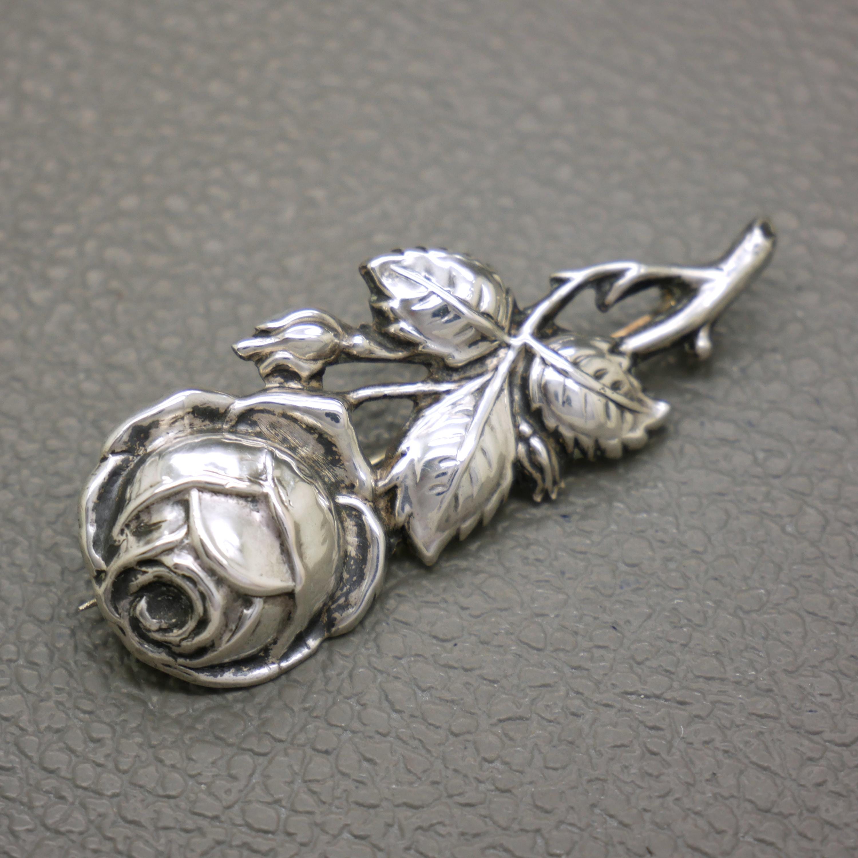 Broche Fleur Rose Crystal & Broche Addict