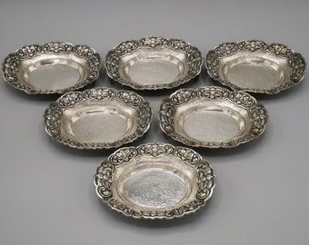 超レア　オバルティニーズ  Ovalteenies ミールトイ　ビンテージ Vtg FOSTORIA Silver Overlay Century Candy Pedestal Dish