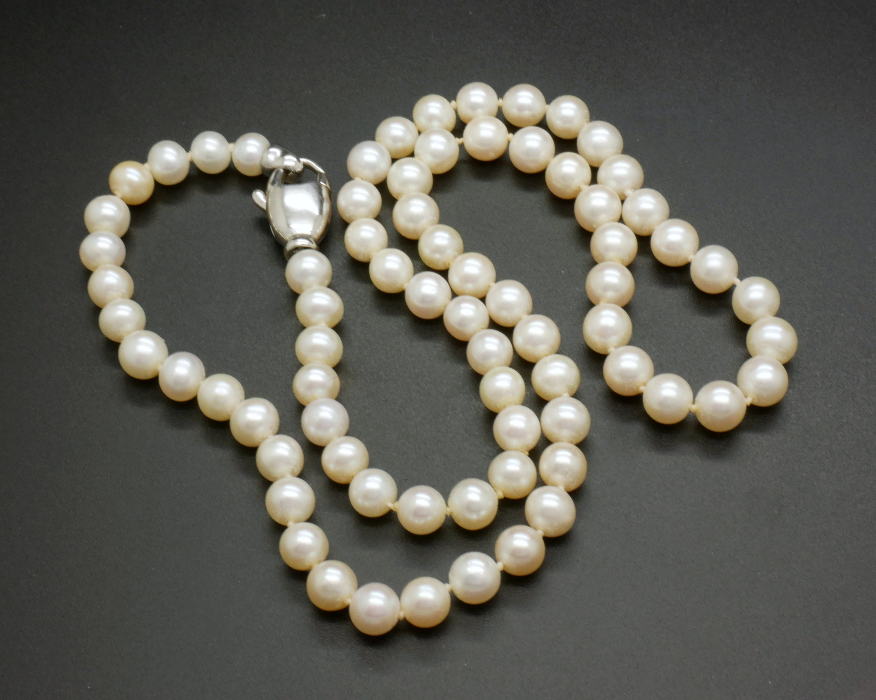 Cultured Pearl Necklace 20 Inch 6 Mm 