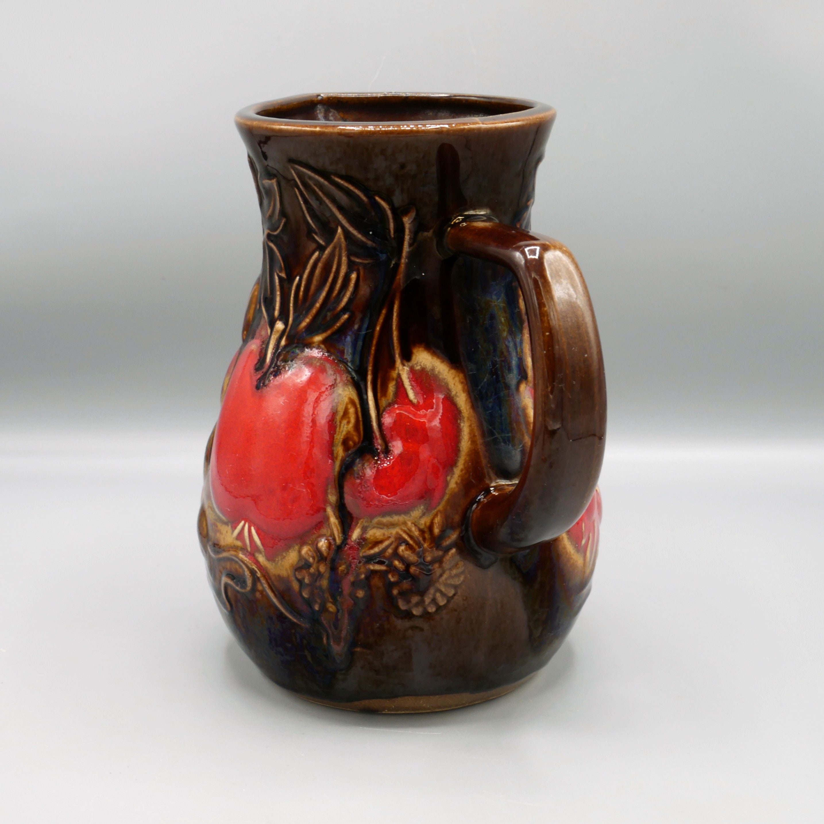 IZ71983F☆西ドイツ German Art Pottery ヴィンテージ フラワー