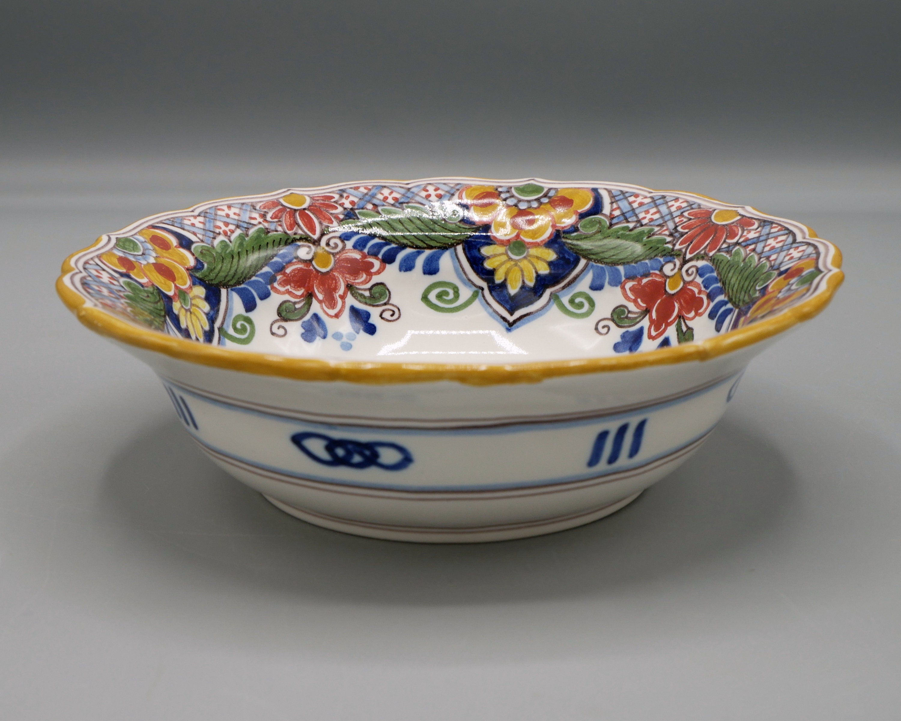 Dutch Makkum Small Serving Bowl D15cm - Royal Tichelaar Polychrome
