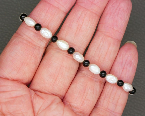 Baroque Pearl Bracelet, natural freshwater pearl … - image 4