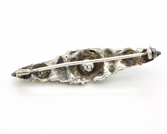 Broche Ancienne En Argent 935 Époque Art Déco - Occasion Avec Patine ("Dans Son Jus")