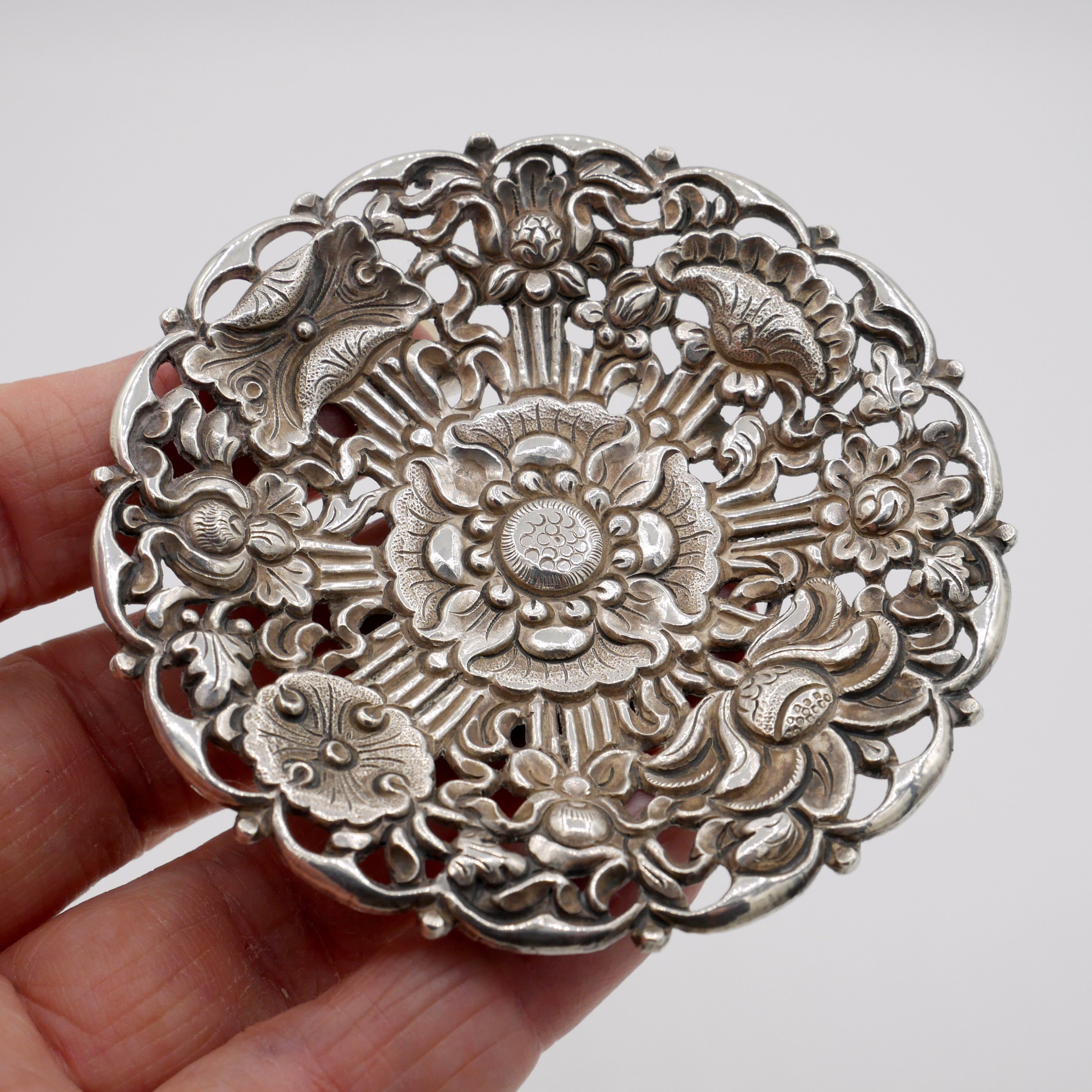最終値下げ新品♦️銀細工 純銀コースター SILVER骨董 4個セット 800 Silver Yogya - Etsy