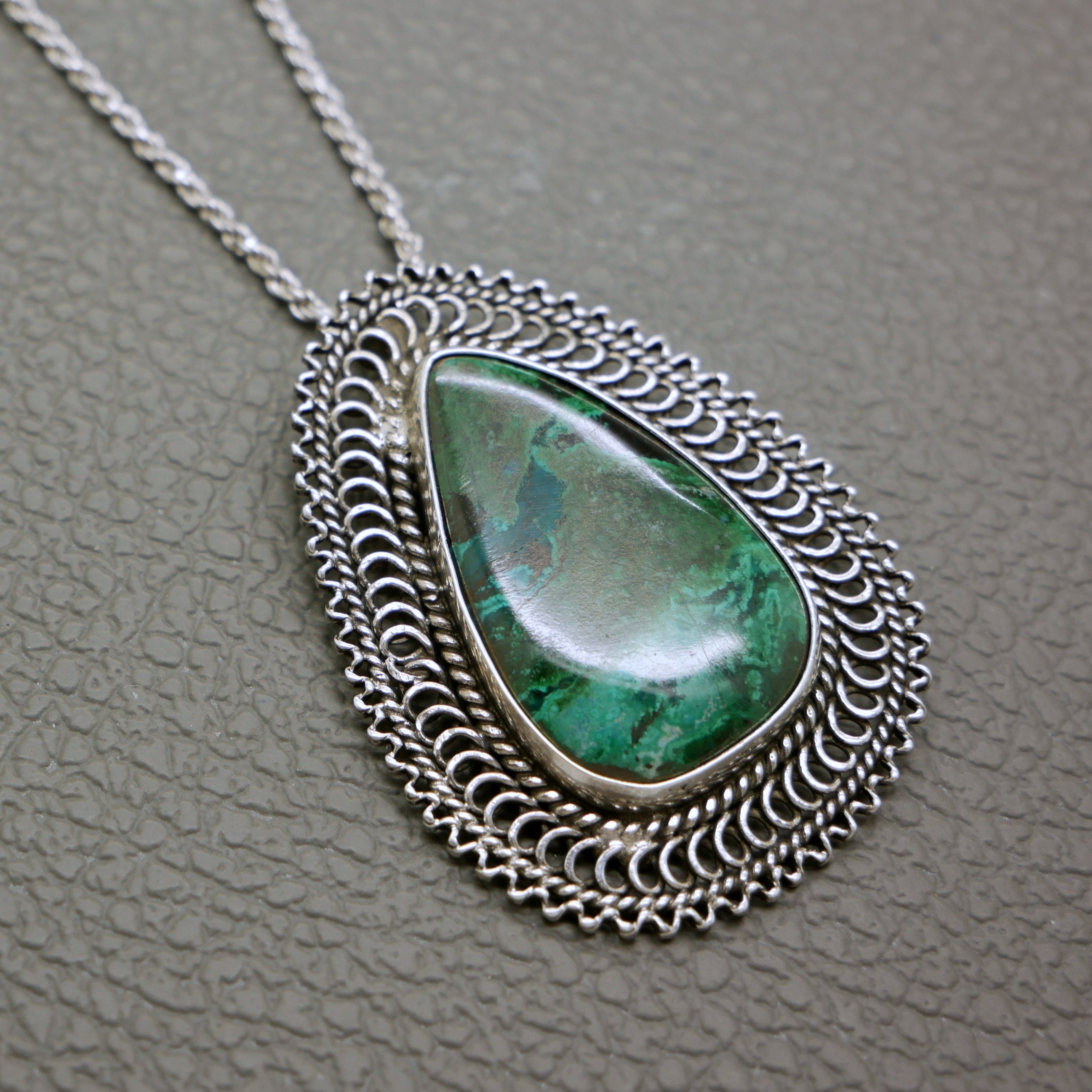 Lander Blue Turquoise Pendant - Etsy