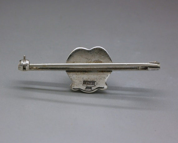 BROCHE ARGENT MASSIF - Monogramme Feuillagé - 4 Cm - 15,1 G