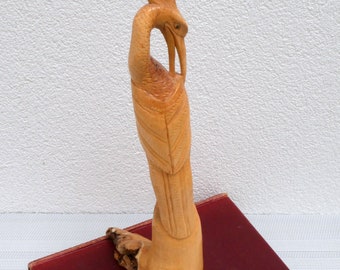 インドネシア　木製彫刻　アンティーク インドネシア バリ島 お土産 木彫り黒檀 工芸品 レトロ - メルカリ