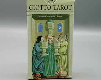 Giotto Tarot Deck, Unused Sealed Vintage Tarot Cards, 2001 Lo Scarabeo Tarocchi, Painted by Guido Zibordi, Metaphysical Divination Card Set