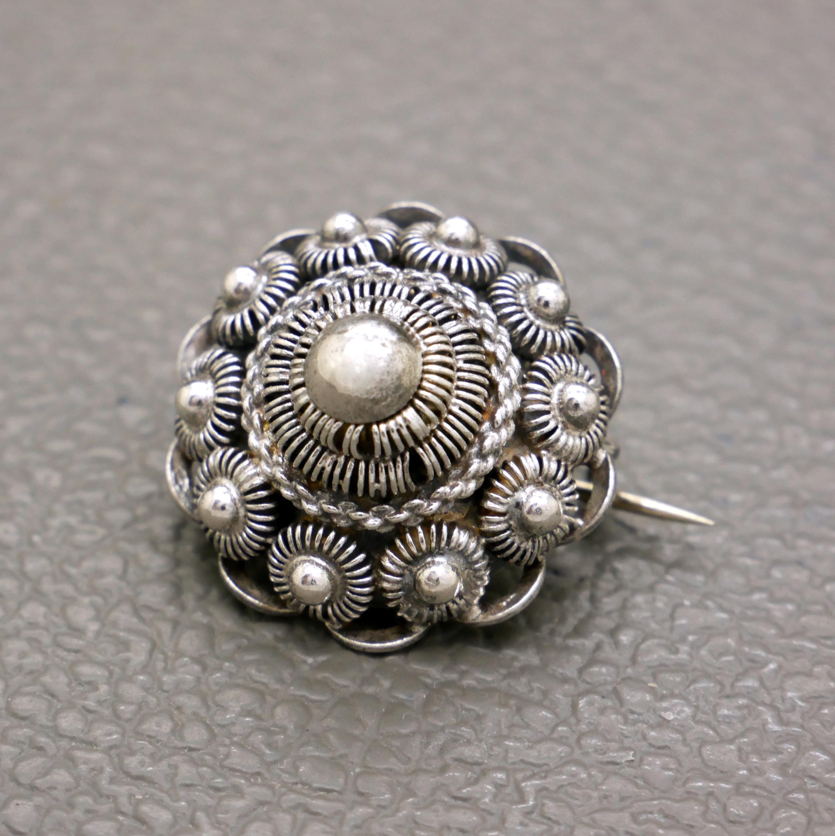 Antique brooch silver - Etsy 日本