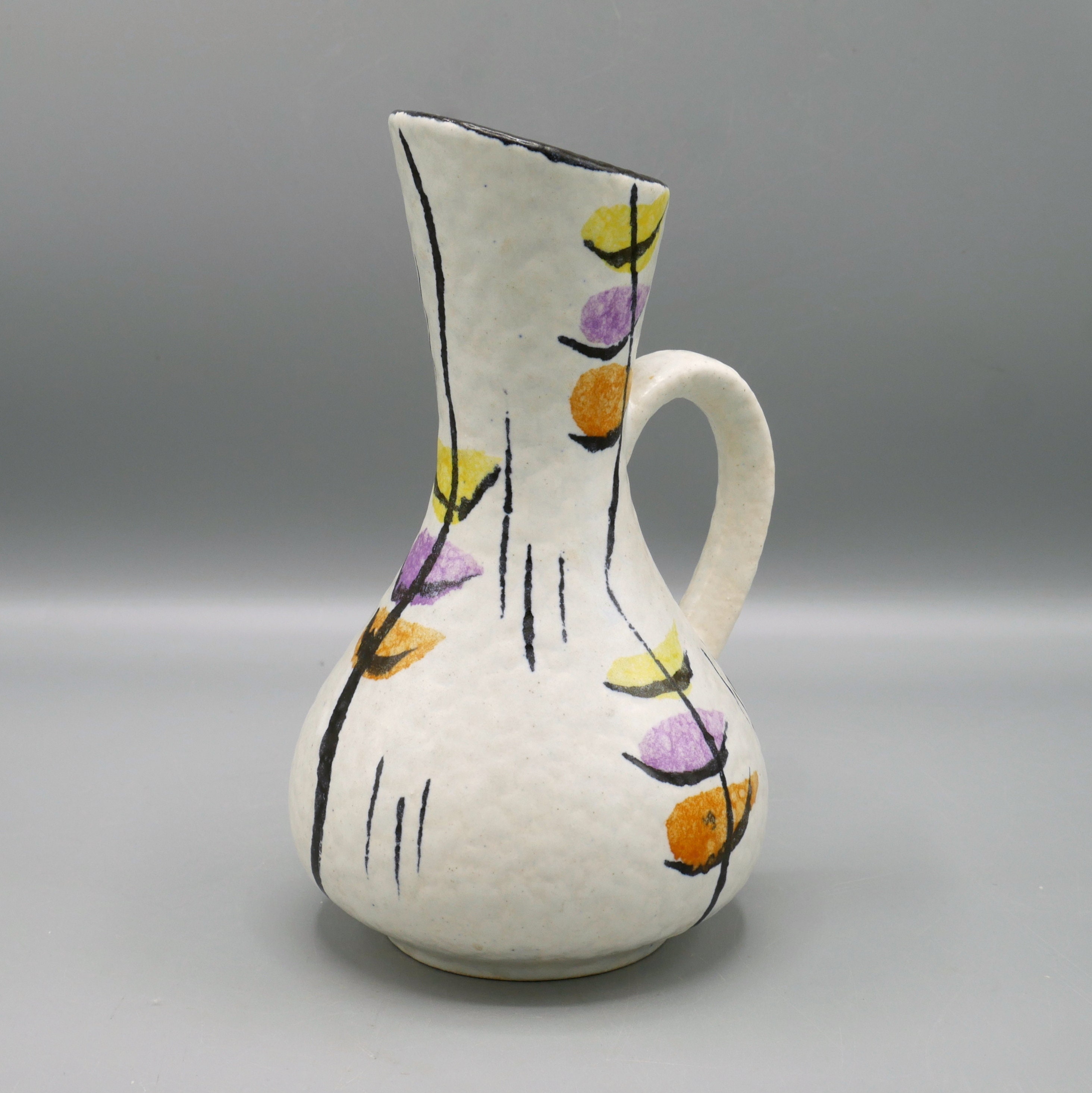 BAY German Ceramic Vase: Mid-century Modern Pottery Decor