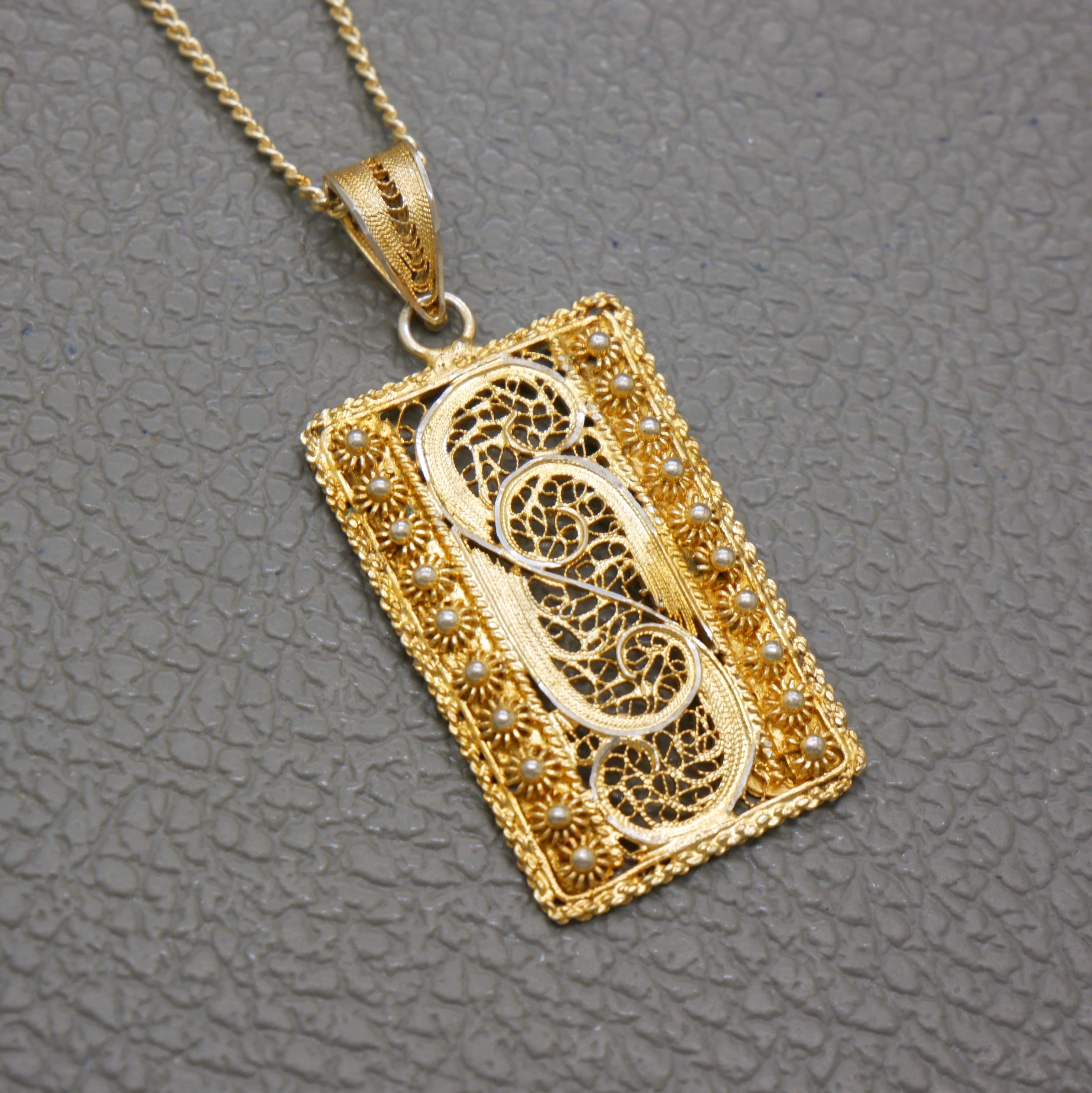 800 silver vintage pendant - Etsy 日本