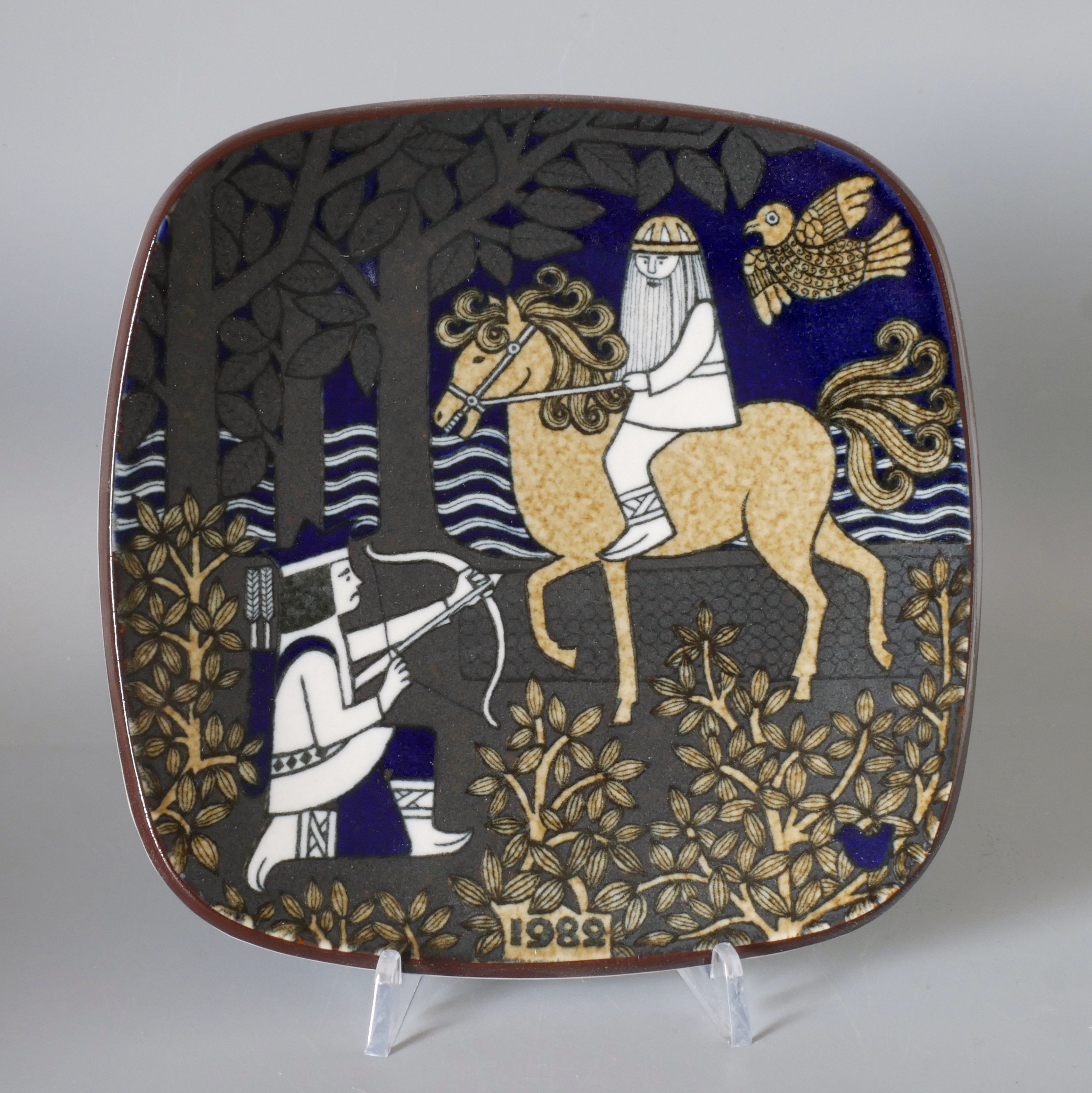 Kalevala Arabia Finland 1982 Collector Plate by Raija Uosikkinen