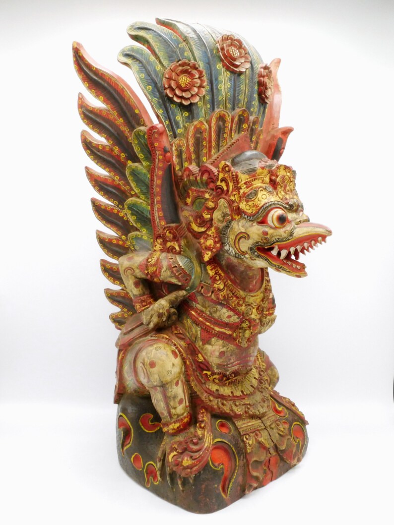 RESERVED Layaway part 1 Antique Garuda 21 inch Wooden Etsy