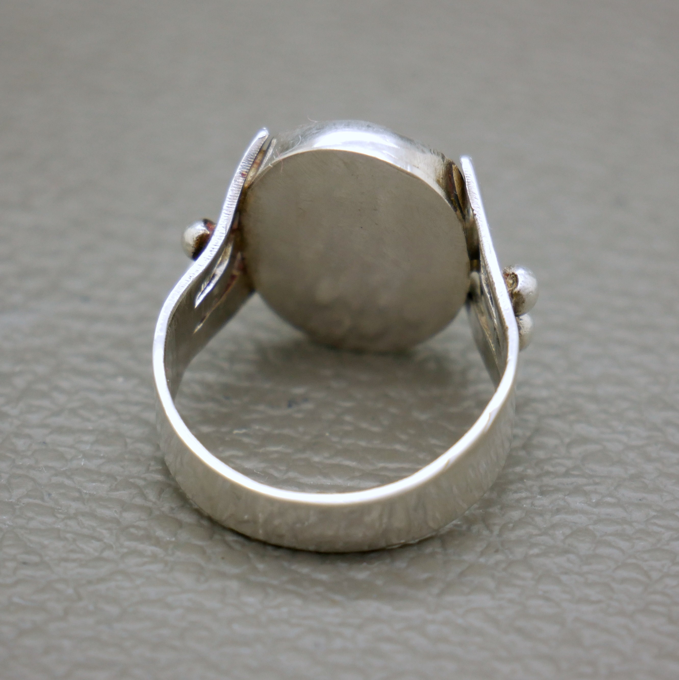 アクセサリー hooked vintage / RING Tiger Eye & Sterling Silver Ring Size 9.50 - 1970's Vintage