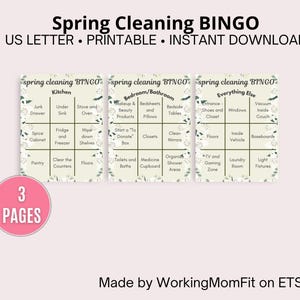 Spring Cleaning BINGO Cards - Small, manageable tasks on a fun BINGO card to get your house in order.